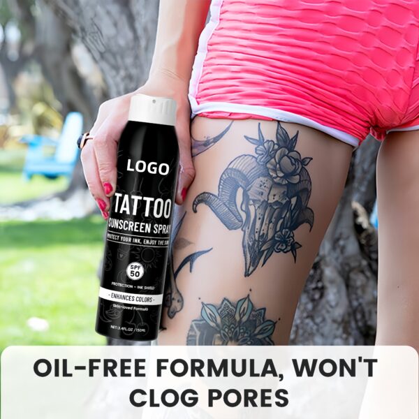 Quick-Drying Sunscreen Spray for Tattoo Aftercare & UV Protection - Reef-Safe Sun Protection for All Ages