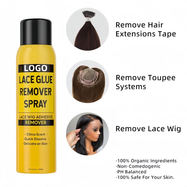 Lace Bond Remover Spray is the ultimate remover spray to easily and gently remove your wig. Also good to use to clean up the any excessive adhesive that is left along the hairline.