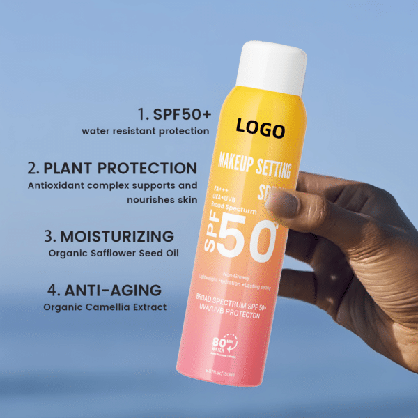 A makeup setting spray for people who love both makeup and great sun protection, and want to reapply SPF without it messing up makeup.